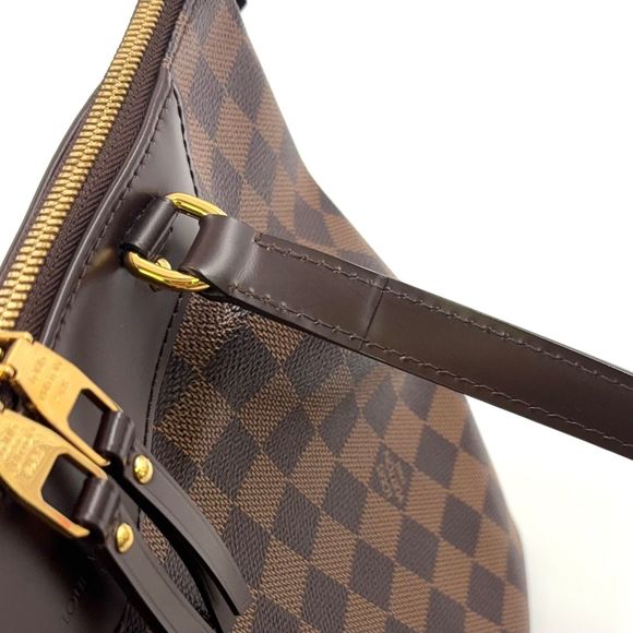 Louis Vuitton Westminster PM Damier Ebène Damier Ebène Leather X PVC Brown Tote - Picture 10 of 14